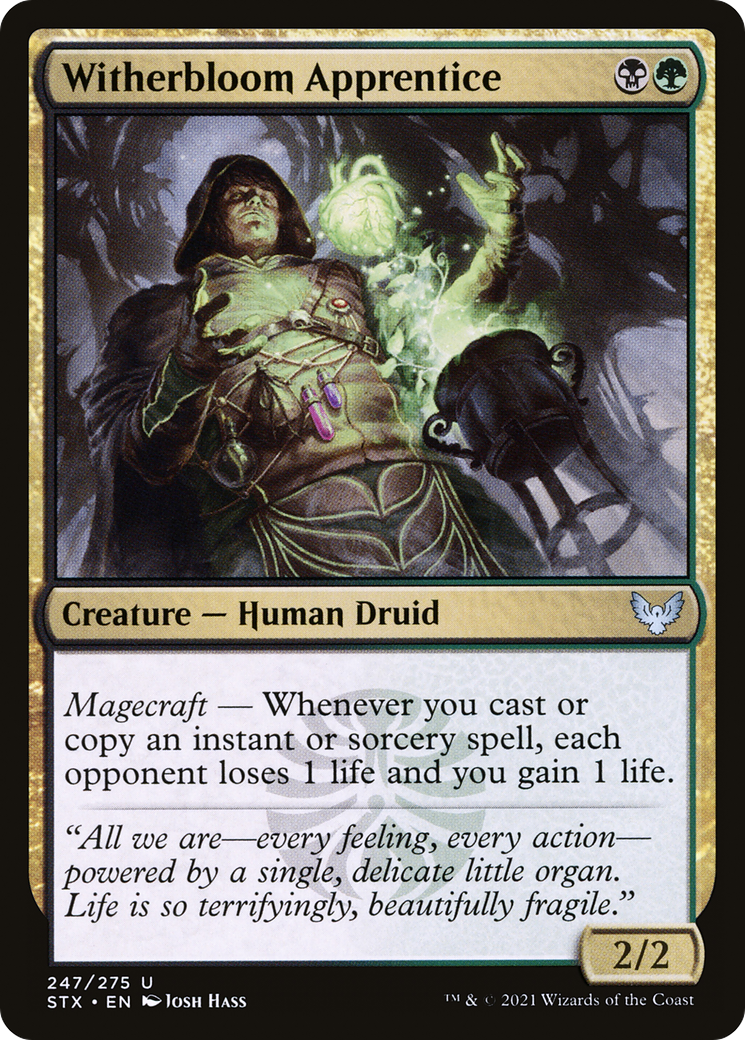 Witherbloom Apprentice (STX-247) (Foil)