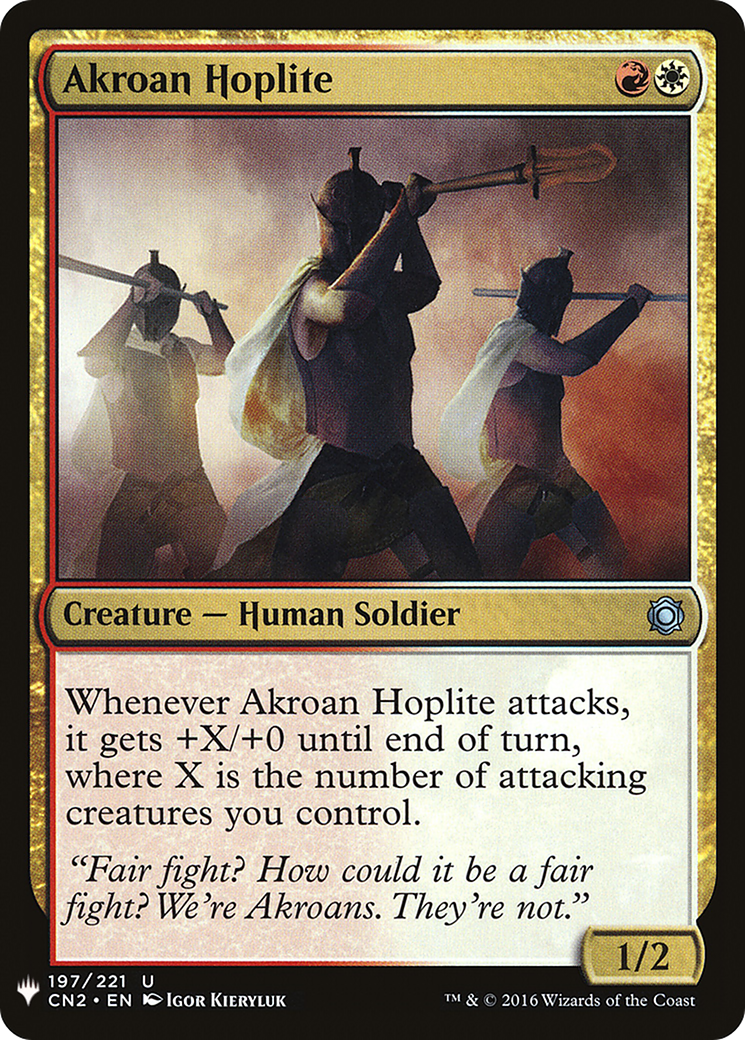 Akroan Hoplite (LIST-CN2-197)