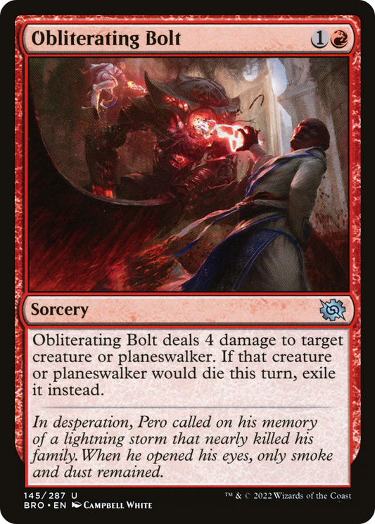 Obliterating Bolt (BRO-145) (Foil)