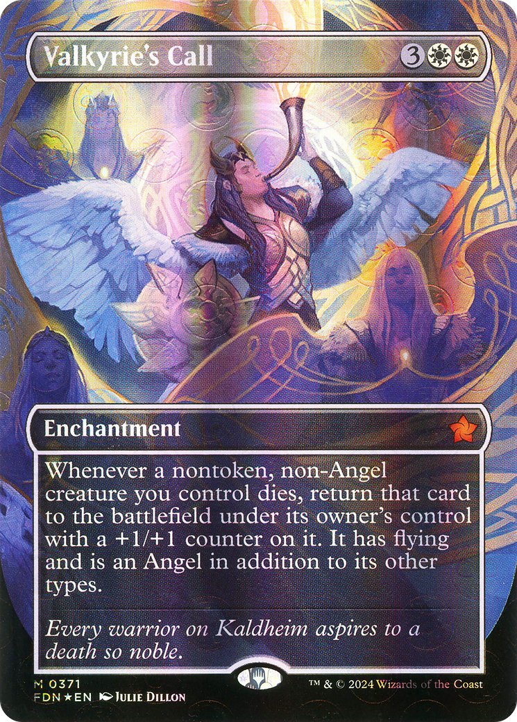 Valkyrie's Call (FDN-371) (Borderless) (Mana Foil)