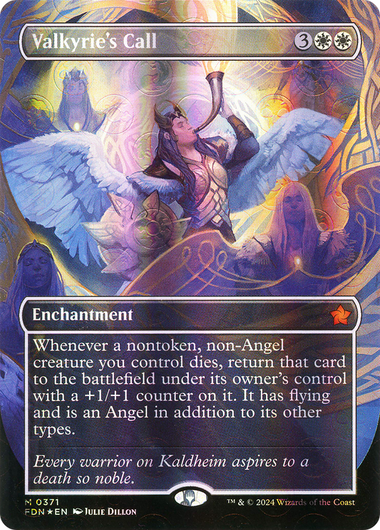 Valkyrie's Call (FDN-371) (Borderless) (Mana Foil)