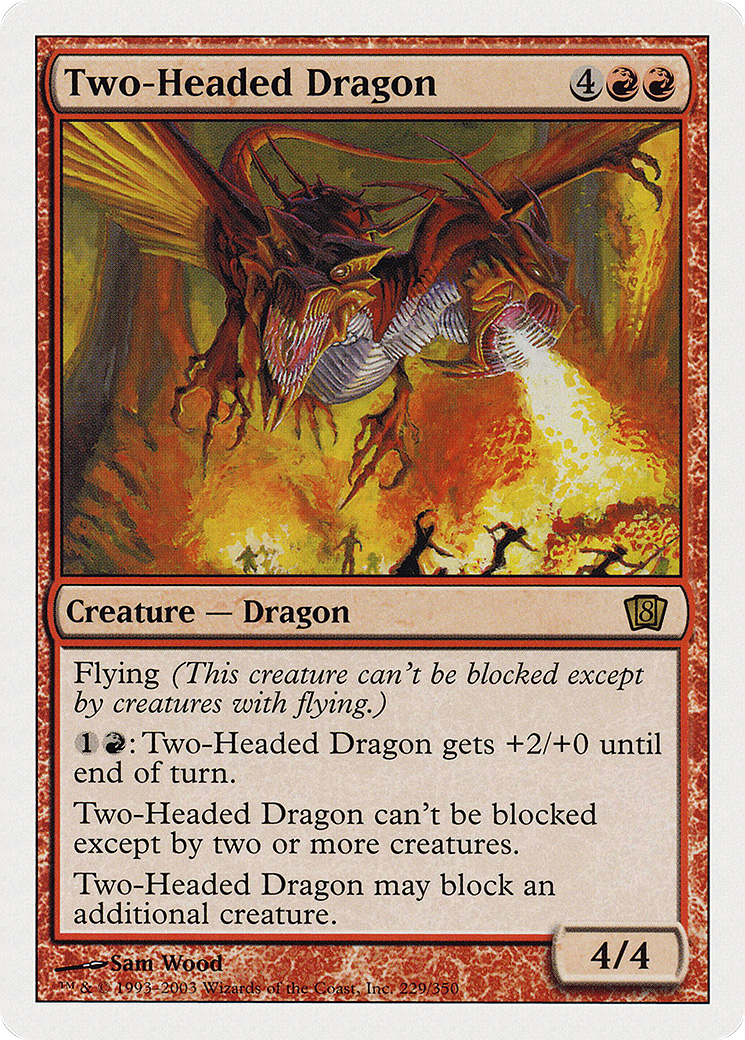 Two-Headed Dragon (8ED-229★) (Foil)