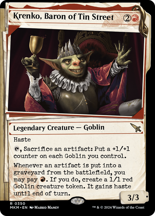 Krenko, Baron of Tin Street (MKM-350) (Showcase) (Foil)