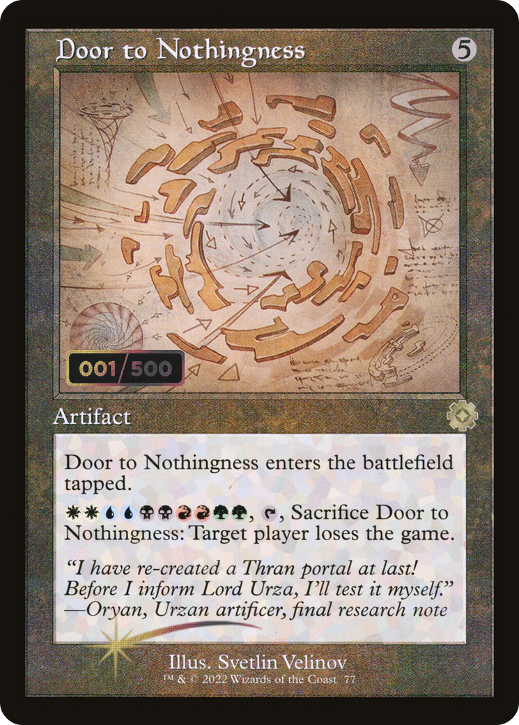 Door to Nothingness (BRR-77Z) (Foil) (Serialized)