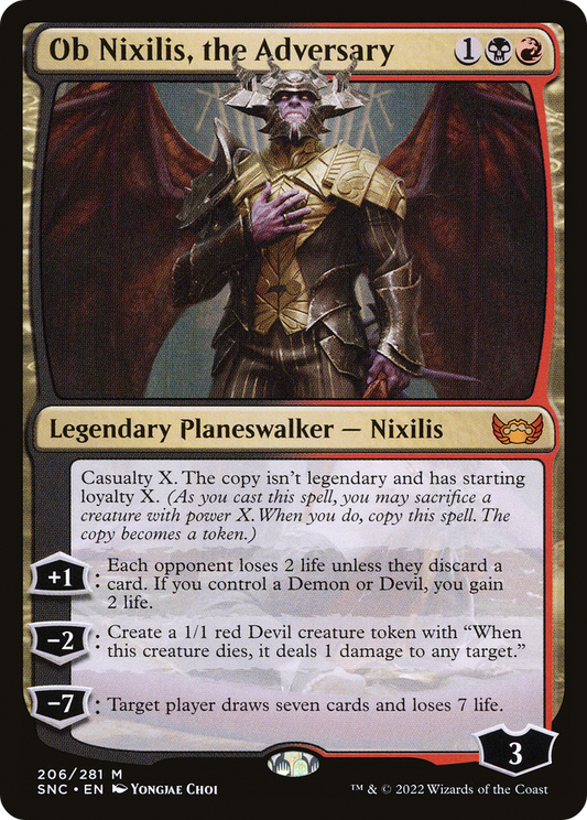 Ob Nixilis, the Adversary (SNC-206) (Foil)