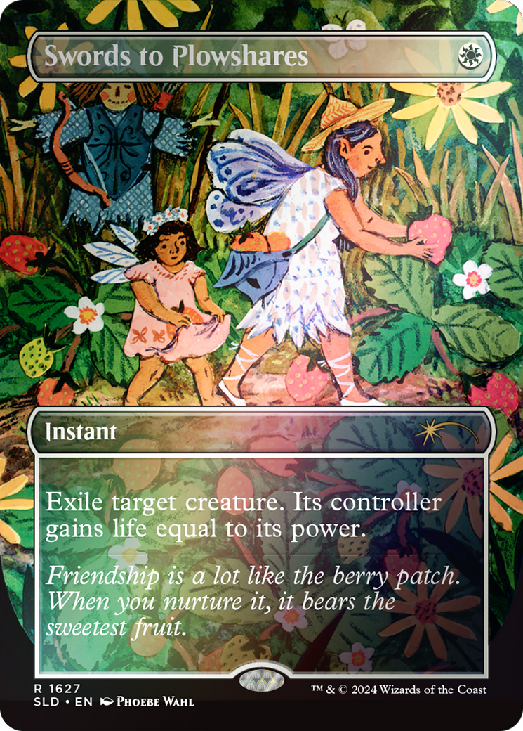 Swords to Plowshares (SLD-1627★) (Borderless) (Foil)