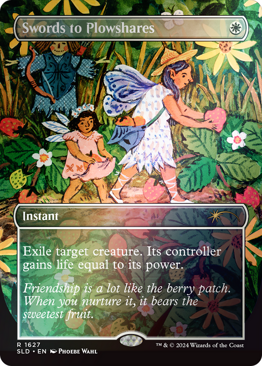 Swords to Plowshares (SLD-1627★) (Borderless) (Foil)