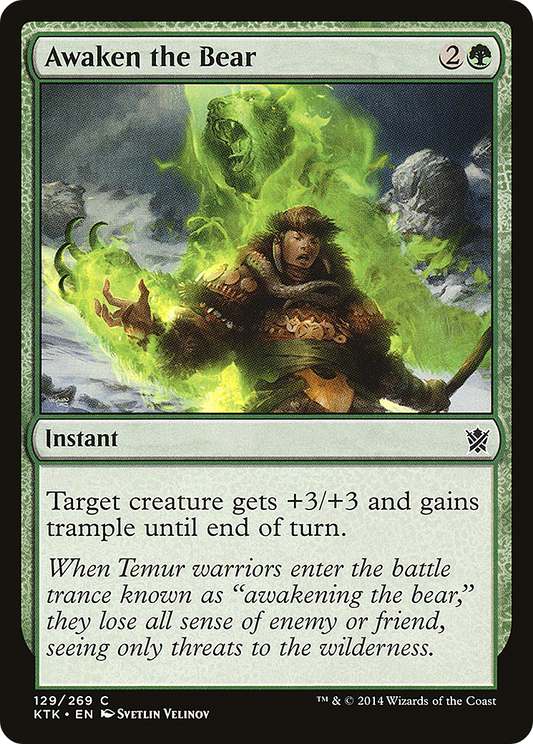 Awaken the Bear (KTK-129) (Foil)