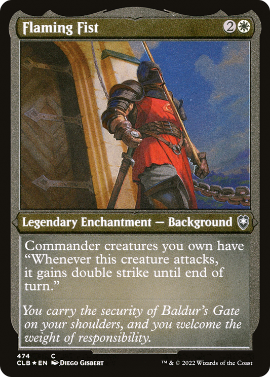 Flaming Fist (CLB-474) (Etched Foil)