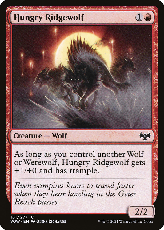 Hungry Ridgewolf (VOW-161) (Foil)