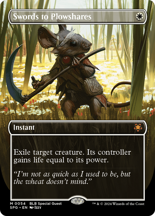Swords to Plowshares (SPG-054) (Borderless) (Foil)