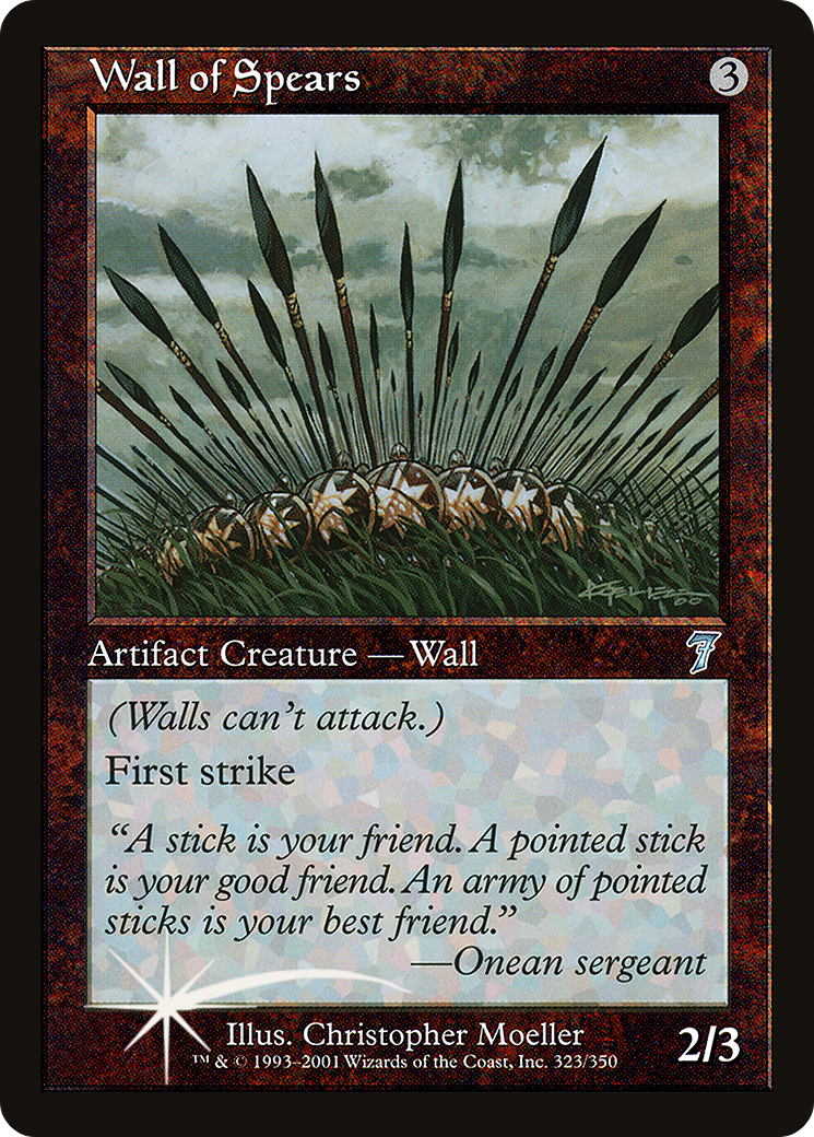 Wall of Spears (7ED-323★) (Foil)