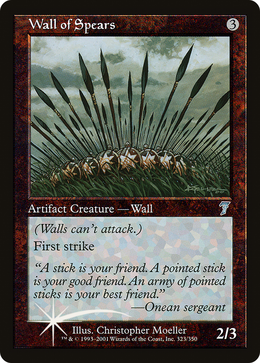 Wall of Spears (7ED-323★) (Foil)