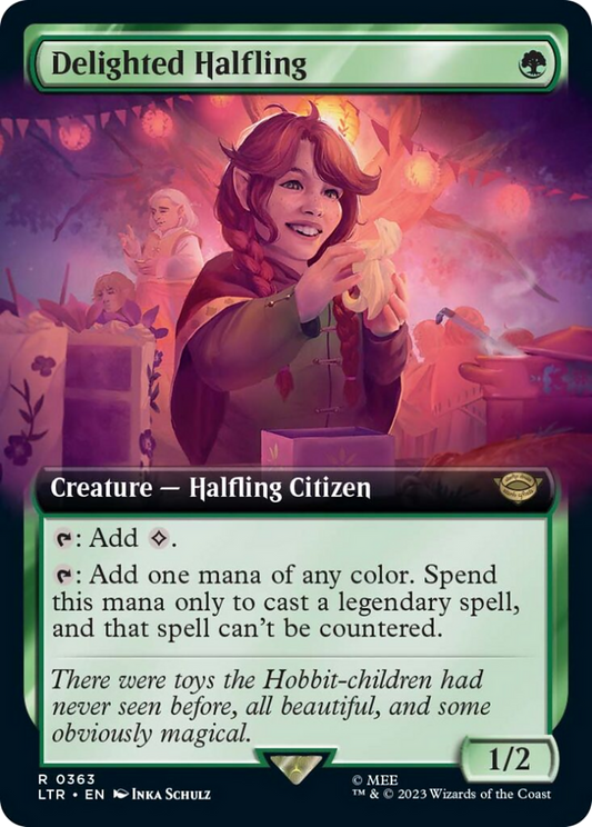 Delighted Halfling (LTR-363) (Extended Art)