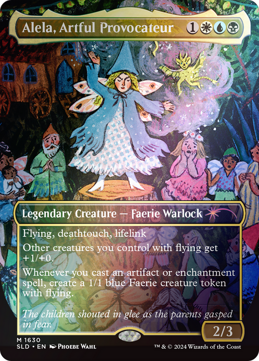 Alela, Artful Provocateur (SLD-1630★) (Borderless) (Foil)
