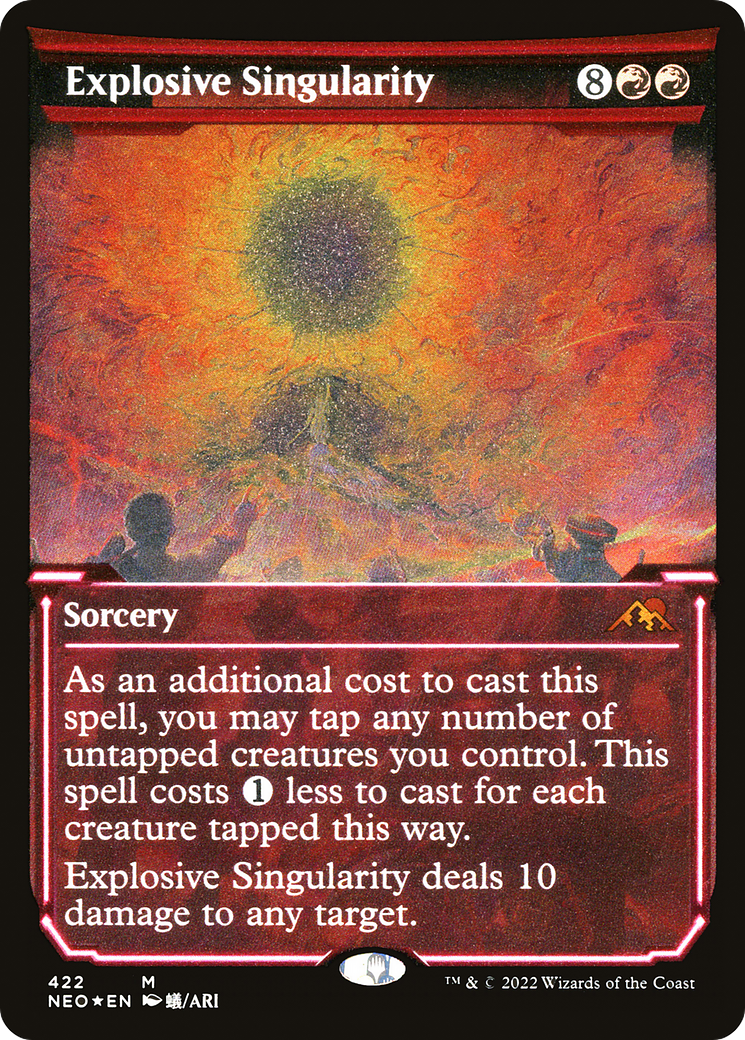 Explosive Singularity (NEO-422) (Showcase) (Etched Foil)