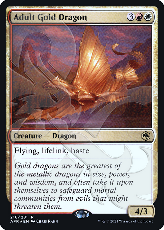 Adult Gold Dragon (AFR&-216A) (Foil)