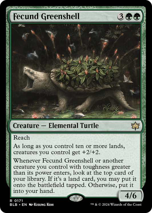 Fecund Greenshell (BLB-171) (Foil)