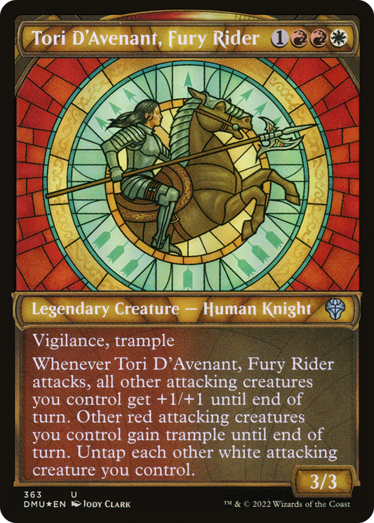 Tori D'Avenant, Fury Rider (DMU-363) (Showcase) (Textured Foil)