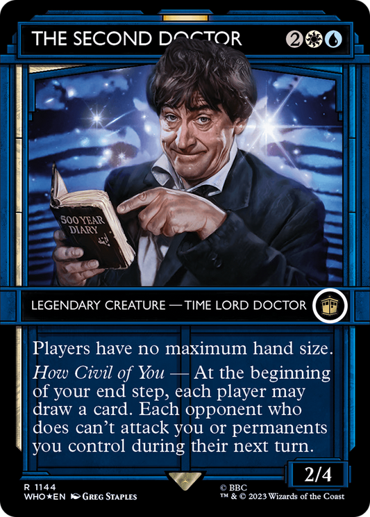 The Second Doctor (WHO-1144) (Showcase) (Borderless) (Surge) (Foil)