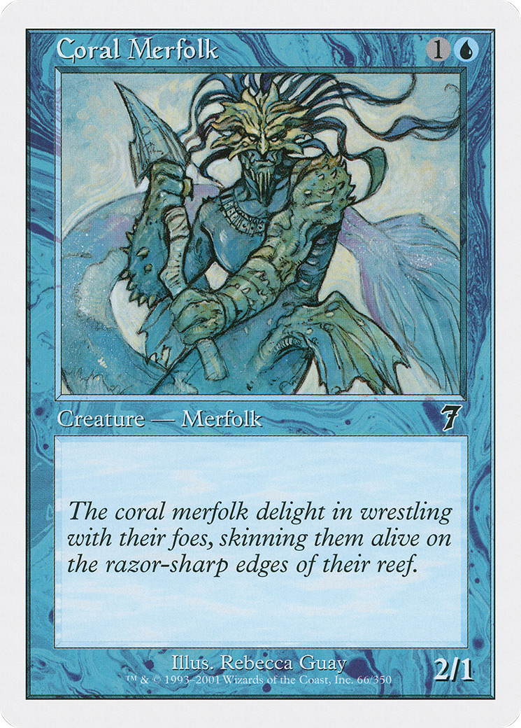 Coral Merfolk (7ED-066)