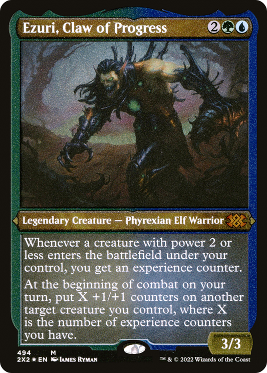 Ezuri, Claw of Progress (2X2-494) (Etched Foil)