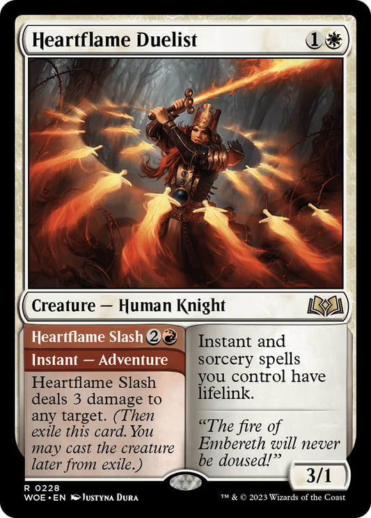 Heartflame Duelist // Heartflame Slash (WOE-228) (Foil)