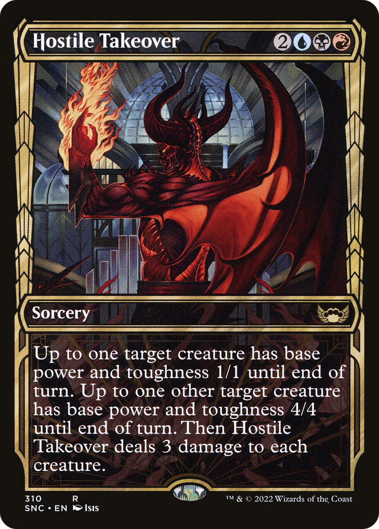 Hostile Takeover (SNC-310) (Showcase) (Foil)