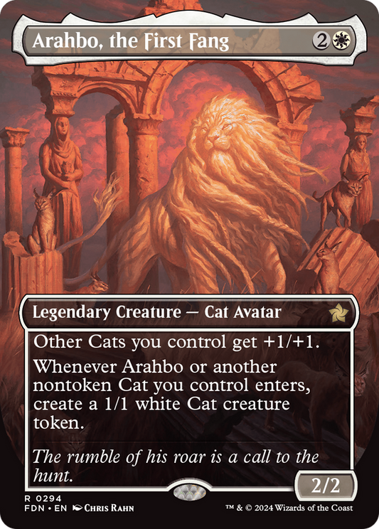 Arahbo, the First Fang (FDN-294) (Borderless) (Foil)