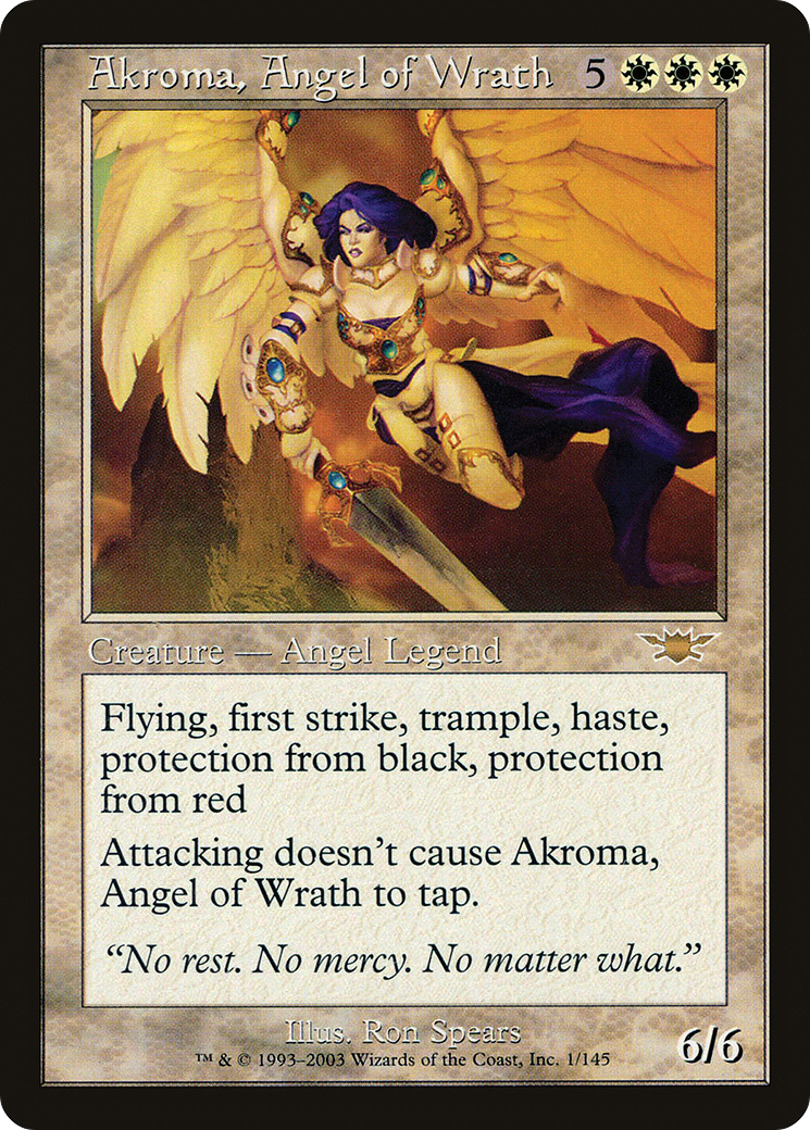 Akroma, Angel of Wrath (LGN-001) (Foil)
