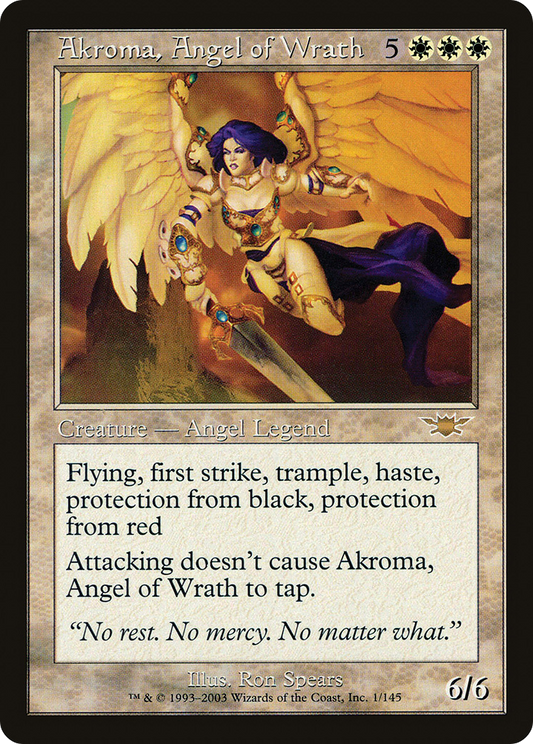 Akroma, Angel of Wrath (LGN-001) (Foil)