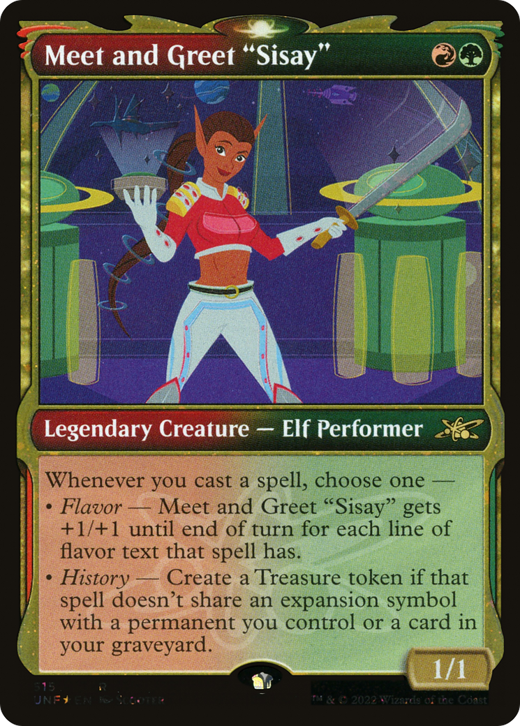 Meet and Greet "Sisay" (UNF-515) (Showcase) (Galaxy Foil)