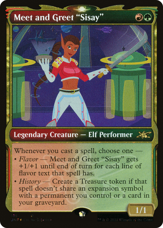 Meet and Greet "Sisay" (UNF-515) (Showcase) (Galaxy Foil)