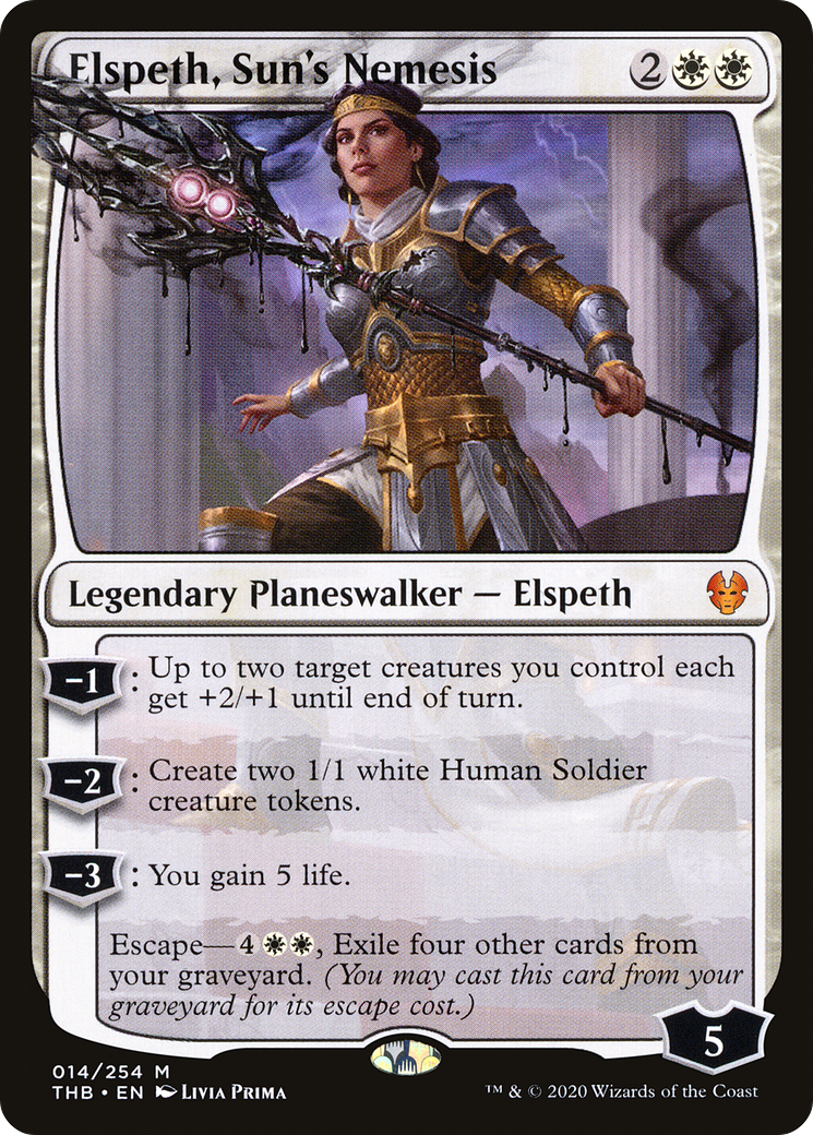 Elspeth, Sun's Nemesis (THB-014) (Foil)