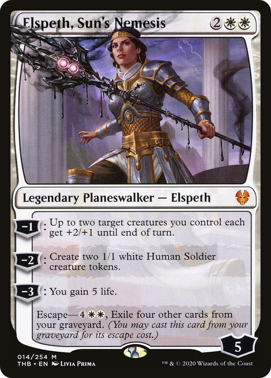 Elspeth, Sun's Nemesis (THB-014) (Foil)