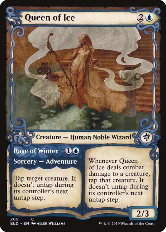 Queen of Ice // Rage of Winter (ELD-285) (Showcase) (Foil)