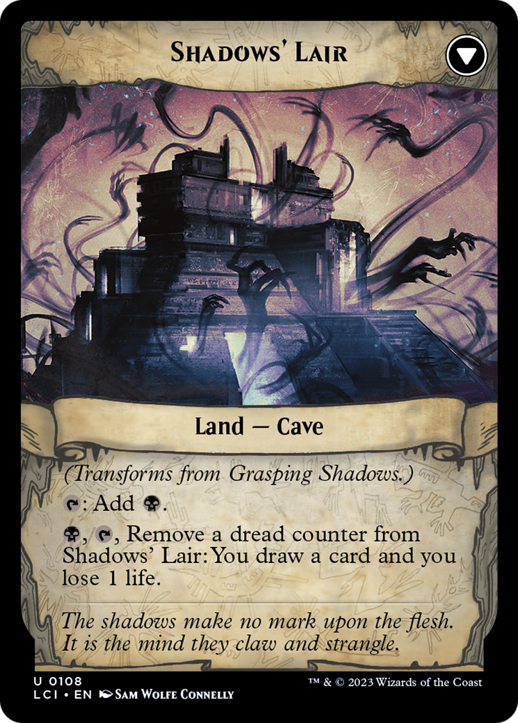 Grasping Shadows // Shadows' Lair (LCI-108) (Foil)