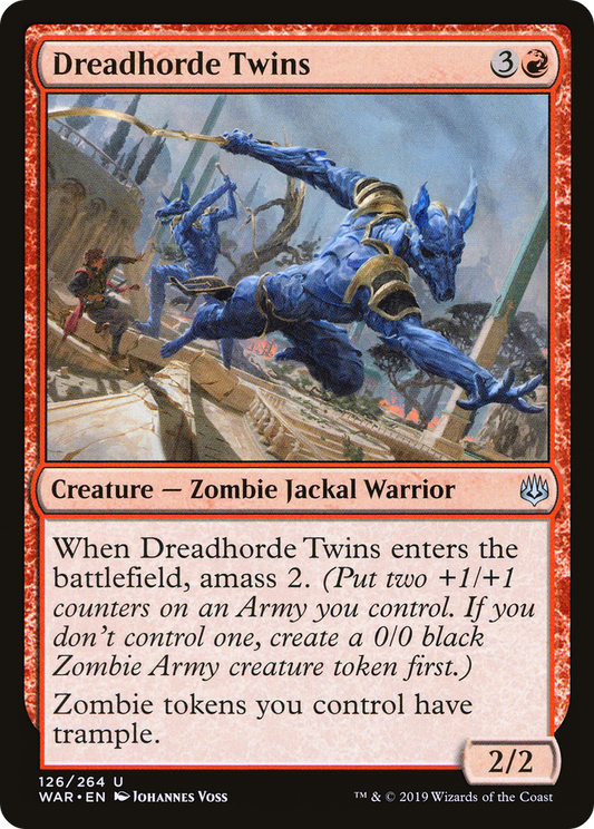 Dreadhorde Twins (WAR-126) (Foil)