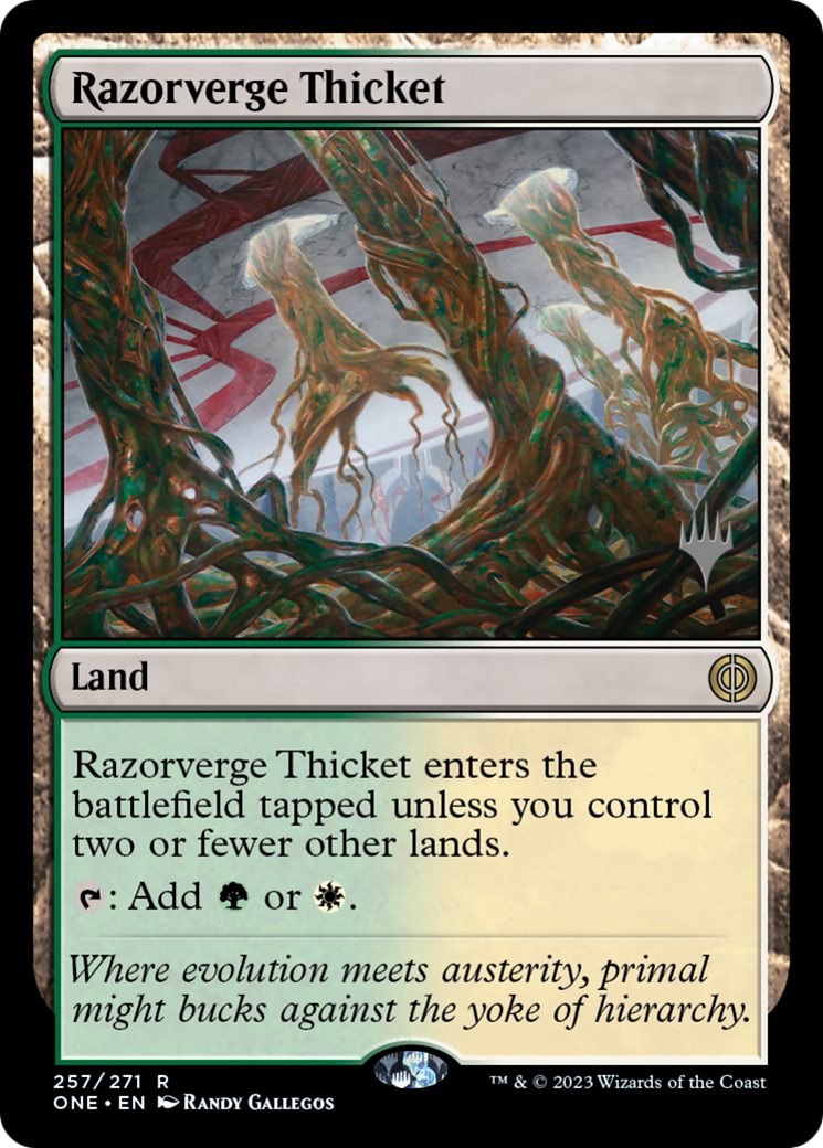 Razorverge Thicket (PPONE-257P) (Foil)
