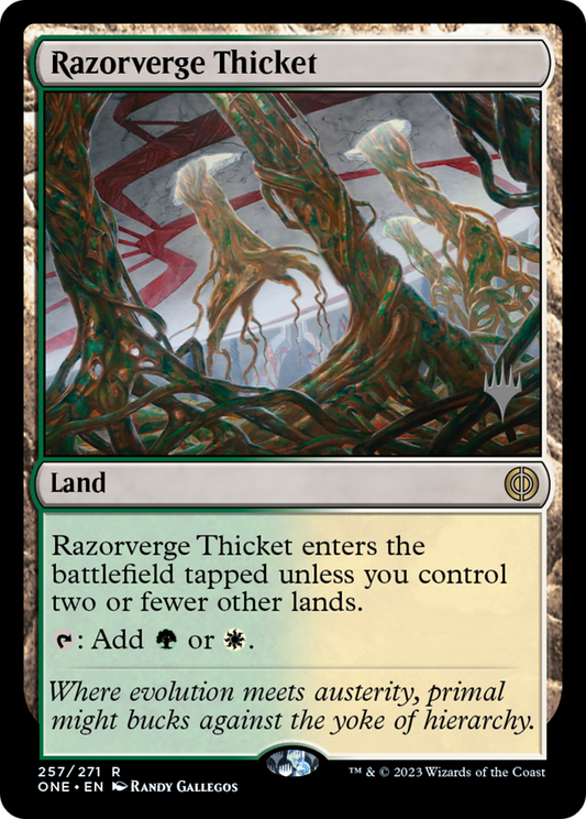 Razorverge Thicket (PPONE-257P) (Foil)