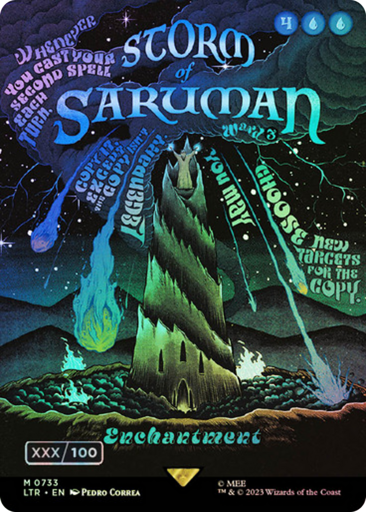 Storm of Saruman (LTR-733Z) (Borderless) (Foil) (Serialized)