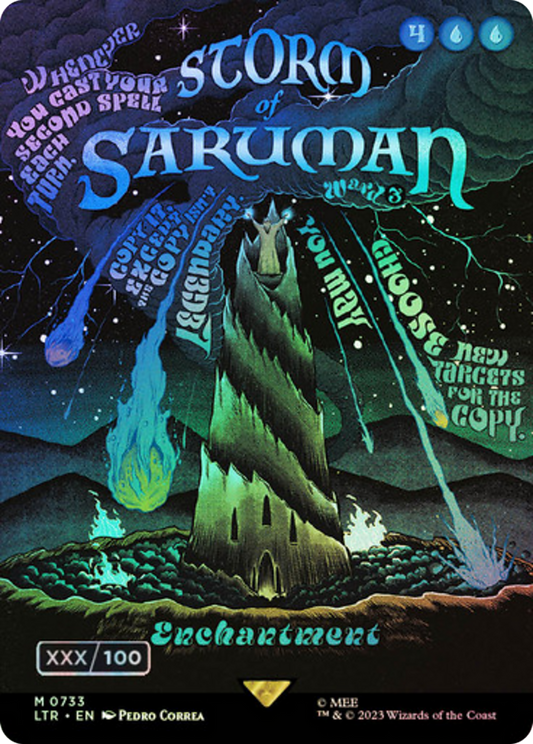 Storm of Saruman (LTR-733Z) (Borderless) (Foil) (Serialized)