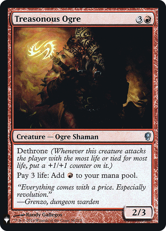 Treasonous Ogre (LIST-CNS-36) (Foil)
