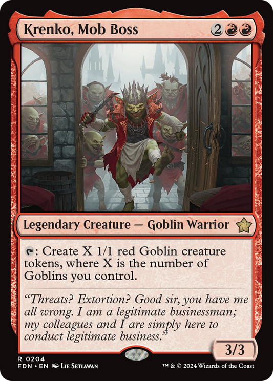 Krenko, Mob Boss (FDN-204) (Foil)