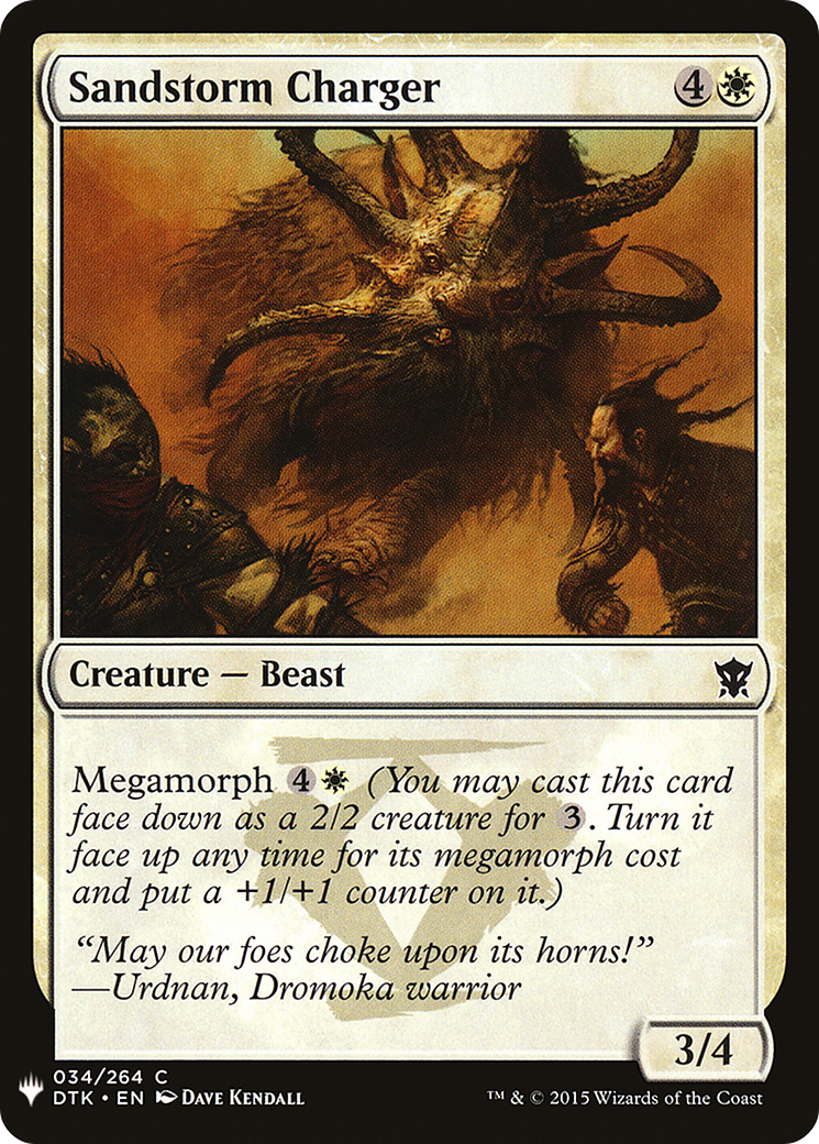 Sandstorm Charger (LIST-DTK-34)