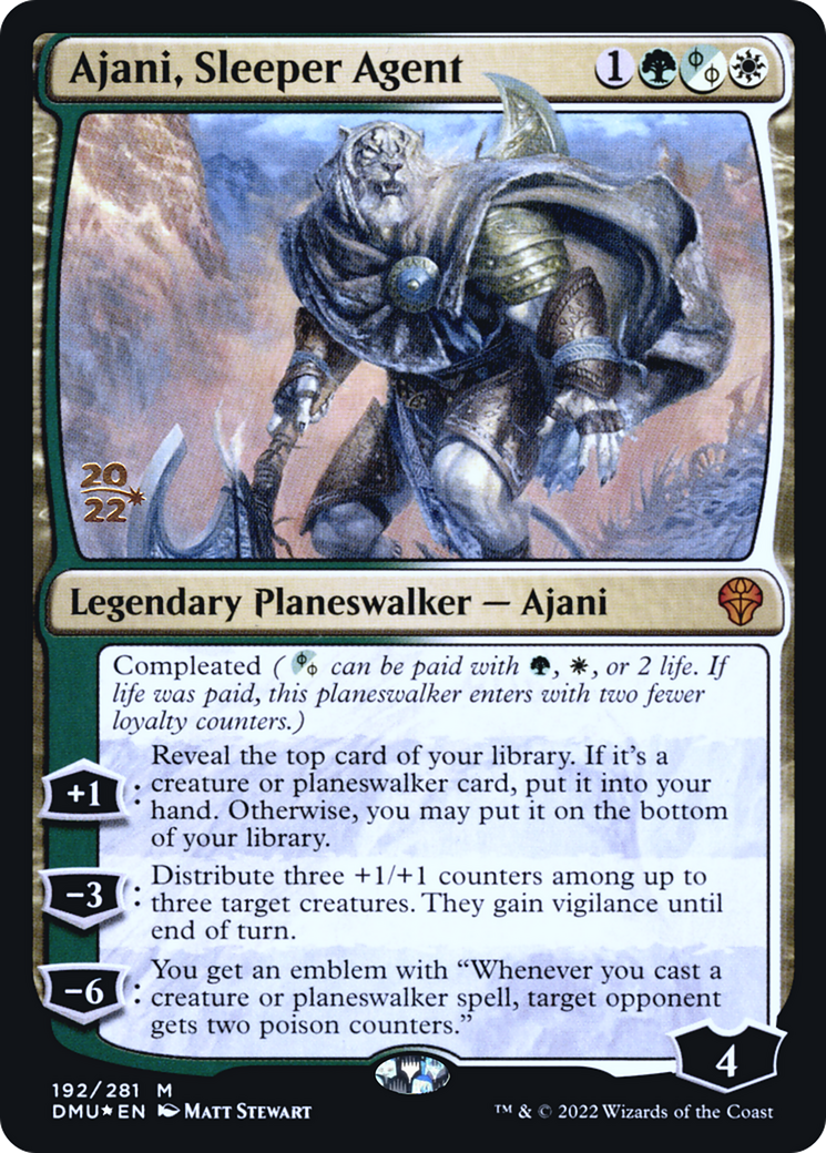 Ajani, Sleeper Agent (PRE-192S) (Foil)