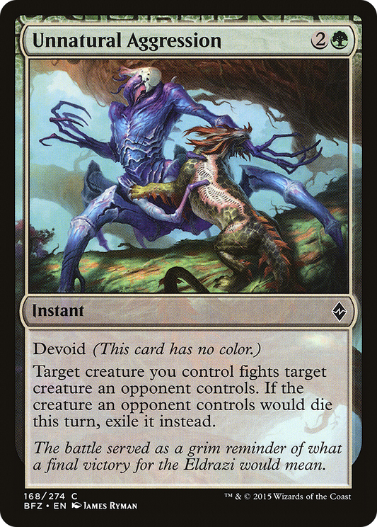 Unnatural Aggression (BFZ-168) (Foil)