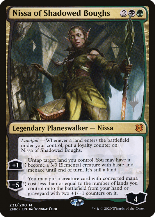 Nissa of Shadowed Boughs (PPZNR-231P) (Foil)