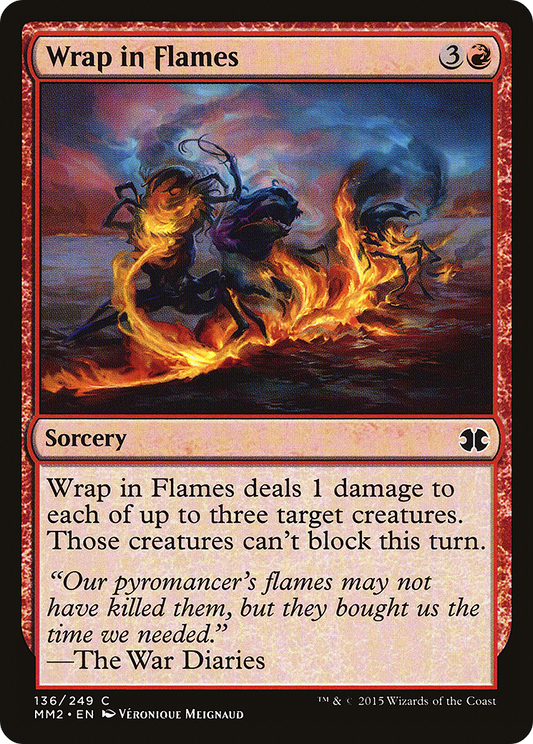 Wrap in Flames (MM2-136) (Foil)