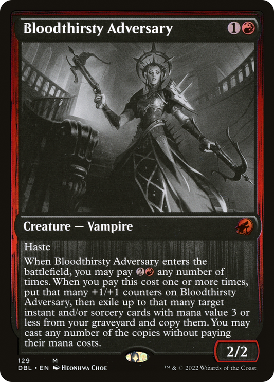Bloodthirsty Adversary (DBL-129) (Foil)